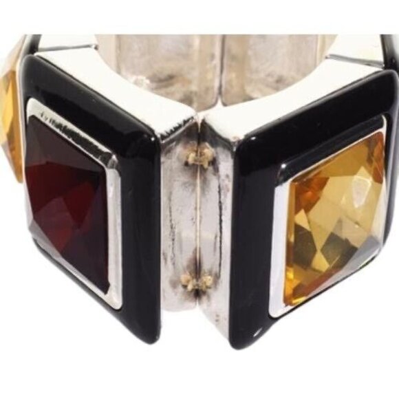 Unique Geometric Necklace & Bracelet Set With Amber & Citrine Lookalikes Fashion - Picture 9 of 11